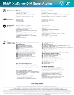 Catálogo BMW en Cúcuta | iX-xDrive40-M-Sport-Atelier-2025 | 2025-10-06T00:00:00.000Z - 2025-12-31T00:00:00.000Z