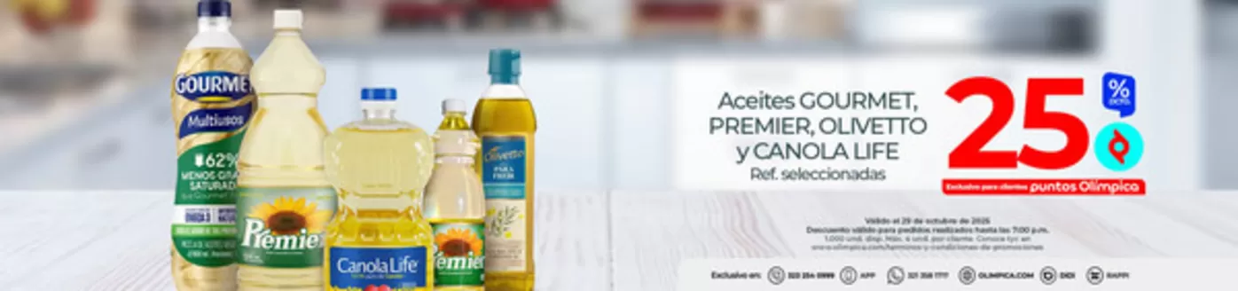 Catálogo Olímpica en Santo Tomás | Grandes descuentos en productos seleccionados | 2025-10-29T00:00:00.000Z - 2025-11-12T00:00:00.000Z