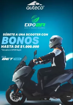 Subete a una scooter con BONOS hasta de $1.000.000
