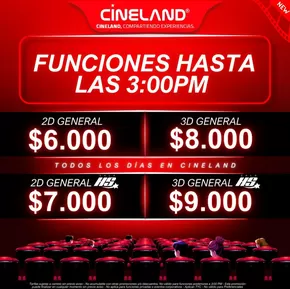 Catálogo Cineland en Villavicencio | Promociones Cineland | 2025-11-04T00:00:00.000Z - 2025-11-27T00:00:00.000Z