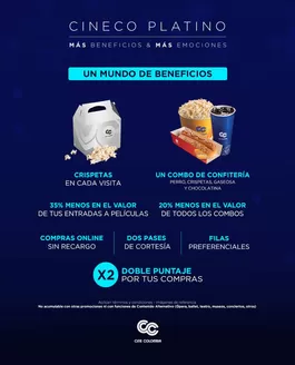 Catálogo Cine Colombia en Bogotá | Cineco Plation | 2025-11-04T00:00:00.000Z - 2025-11-14T00:00:00.000Z