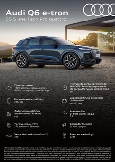 Catálogo Audi | AUDI Q6 E TRON 55 S LINE TECH PRO QUATTRO (1) compressed | 2025-11-07T00:00:00.000Z - 2025-11-21T00:00:00.000Z