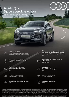 Catálogo Audi en Medellín | AUDI Q6 SB E TRON 55 S LINE TECH PRO QUATTRO compressed | 2025-11-07T00:00:00.000Z - 2025-11-21T00:00:00.000Z