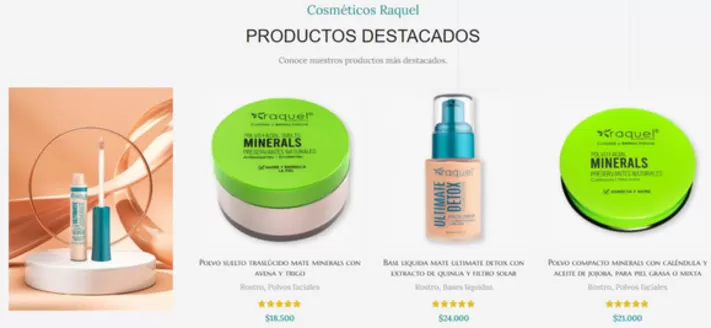 Catálogo Cosméticos Raquel en Cúcuta | Productos Destacado | 2025-11-07T00:00:00.000Z - 2025-11-29T00:00:00.000Z