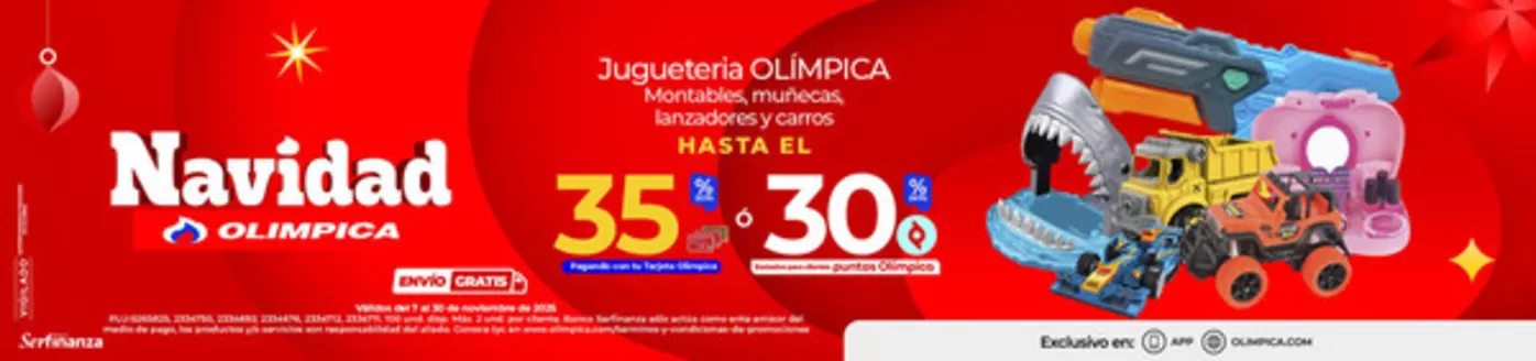 Catálogo Olímpica en Valledupar | Grandes descuentos en productos seleccionados | 2025-11-07T00:00:00.000Z - 2025-11-30T00:00:00.000Z