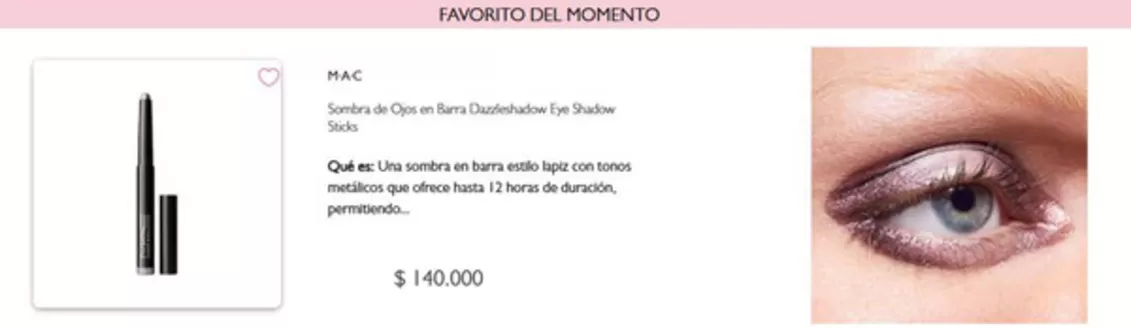 Catálogo Mac Cosmetics en Barranquilla | Favorito del Momento | 2025-11-11T00:00:00.000Z - 2025-11-29T00:00:00.000Z