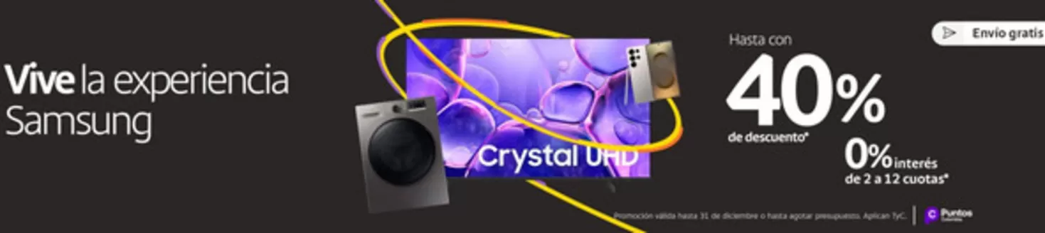 Catálogo Bancolombia | Vive la experiencia Samsung | 2025-11-11T00:00:00.000Z - 2025-12-31T00:00:00.000Z