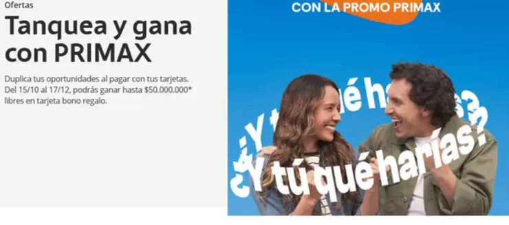 Catálogo Bancolombia en Pereira | Ofertas Tanquea y gana con PRIMAX | 2025-11-12T00:00:00.000Z - 2025-11-17T00:00:00.000Z
