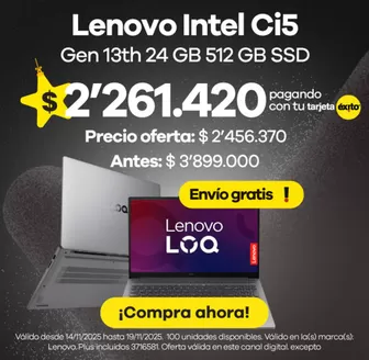 Catálogo Éxito en Pasto | Excelente oferta para cazadores de gangas | 2025-11-14T00:00:00.000Z - 2025-11-19T00:00:00.000Z