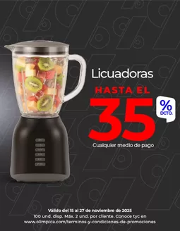 Catálogo Olímpica en Candelaria Valle del Cauca | Ofertas principales para todos los clientes | 2025-11-15T00:00:00.000Z - 2025-11-27T00:00:00.000Z