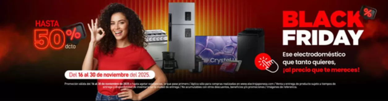 Catálogo Electrojaponesa en Barranquilla | Black Friday Hasta 50% Dto | 2025-11-17T00:00:00.000Z - 2025-11-30T00:00:00.000Z