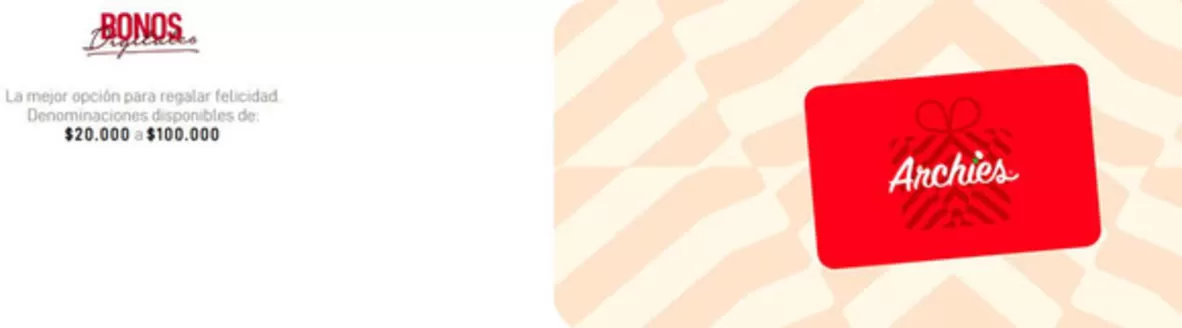 Catálogo Archie's Pizza | Bonus Digitales | 2025-11-17T00:00:00.000Z - 2025-12-31T00:00:00.000Z