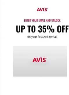 Catálogo Avis | Up to 35% OFF on your first Avis rental | 2025-11-17T00:00:00.000Z - 2025-12-31T00:00:00.000Z
