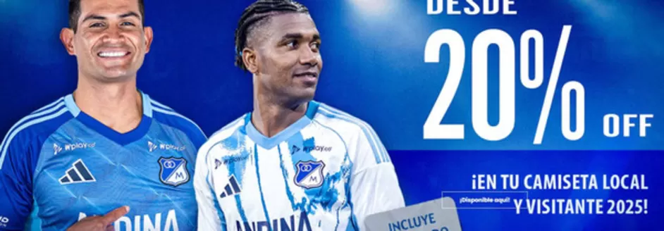 Catálogo Tienda Oficial Millonarios | Desde 20% OFF | 2025-11-21T00:00:00.000Z - 2025-12-05T00:00:00.000Z