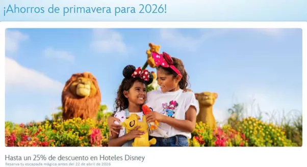 Catálogo Disney | Hasta 25 OFF en Hoteles Disney | 2025-11-25T00:00:00.000Z - 2026-04-21T00:00:00.000Z