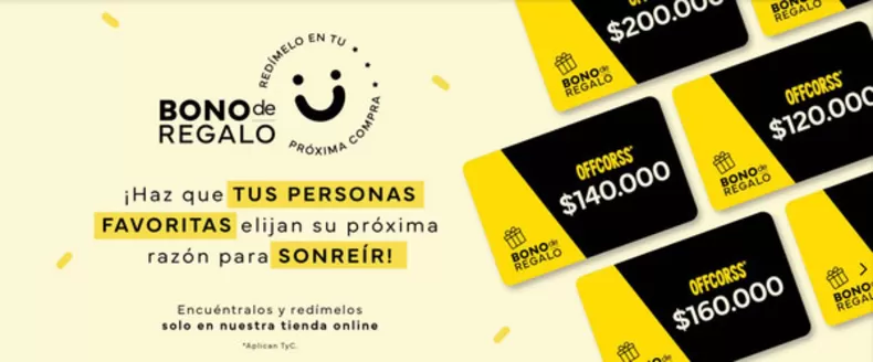 Catálogo Offcorss en Medellín | Bono Regalo | 2025-11-26T00:00:00.000Z - 2026-01-31T00:00:00.000Z