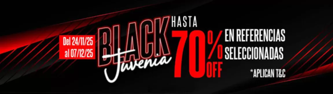 Catálogo Juvenia | Black Juvenia 70% OFF | 2025-11-27T00:00:00.000Z - 2025-12-07T00:00:00.000Z