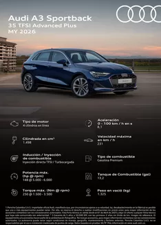 Catálogo Audi | Audi A3 Sportback MHEV 2026 copy1 | 2025-12-02T00:00:00.000Z - 2025-12-16T00:00:00.000Z
