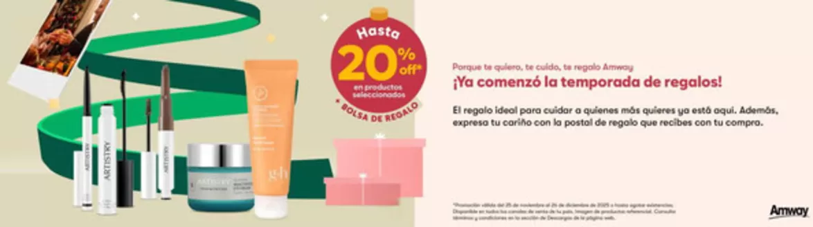 Catálogo Amway | Hasta 20% OFF Bolsa de Regalo | 2025-12-03T00:00:00.000Z - 2025-12-26T00:00:00.000Z