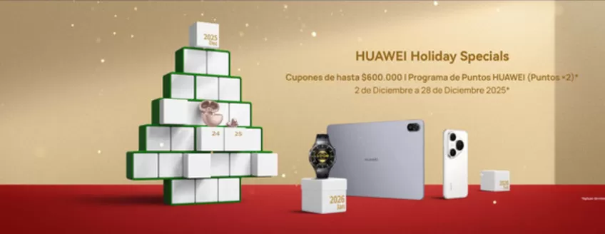 Catálogo Huawei | Huawei Holiday Specials | 2025-12-03T00:00:00.000Z - 2025-12-28T00:00:00.000Z