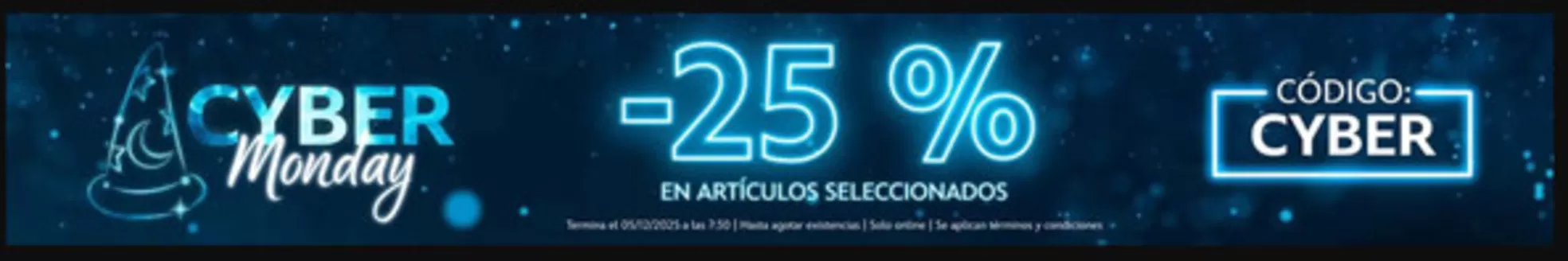 Catálogo Disney | Cybre Monday 25% OFF | 2025-12-03T00:00:00.000Z - 2025-12-05T00:00:00.000Z