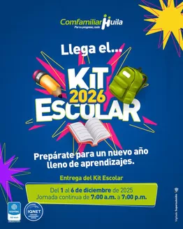 Catálogo Comfamiliar Huila | Llega el Kit Escolar 2026 | 2025-12-04T00:00:00.000Z - 2025-12-06T00:00:00.000Z