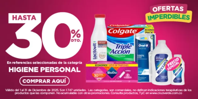 Catálogo Cruz verde en Quibdó | Ofertas principales para todos los clientes | 2025-12-01T00:00:00.000Z - 2025-12-31T00:00:00.000Z