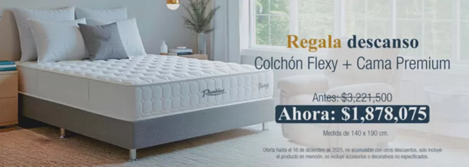 Catálogo Rambler en Bello | Regala descanso Ahora $1.878.07 | 2025-12-09T00:00:00.000Z - 2025-12-31T00:00:00.000Z