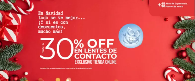 Catálogo Opticentro en Ocaña | Hasta 30% OFF En Navidad todo se ve mejor Y si se con descuentos , mucho mas | 2025-12-10T00:00:00.000Z - 2025-12-31T00:00:00.000Z