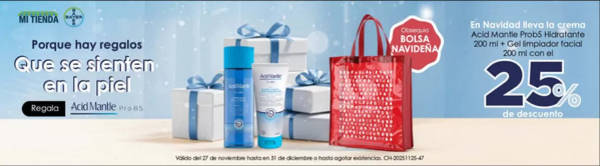 Catálogo Bayer en Ocaña | 25% OFF Porque hay regalos que se sienten en la piel | 2025-12-27T00:00:00.000Z - 2025-12-31T00:00:00.000Z