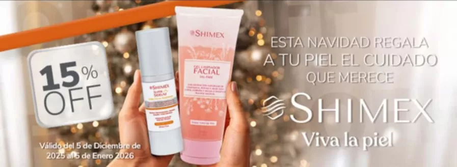 Catálogo Droguerías Colsubsidio en Bogotá | 15% DTO Shimex viva la piel | 2025-12-12T00:00:00.000Z - 2026-01-05T00:00:00.000Z