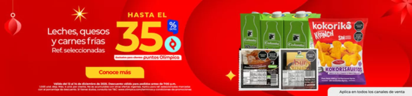 Catálogo Olímpica en Santa Rosa de Cabal | Nuestras mejores ofertas para ti | 2025-12-12T00:00:00.000Z - 2025-12-14T00:00:00.000Z