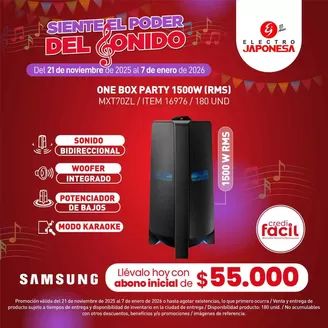 Catálogo Electrojaponesa en La Ceja | Ofertas principales para todos los clientes | 2025-11-21T00:00:00.000Z - 2026-01-07T00:00:00.000Z