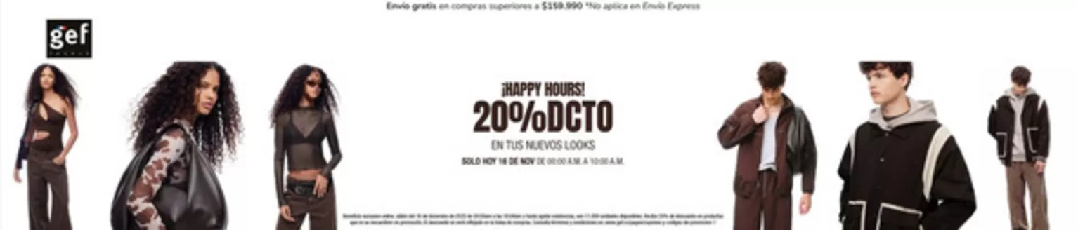 Catálogo Gef en Puente Aranda | Happy Hours 20% DTO | 2025-12-16T00:00:00.000Z - 2025-12-16T00:00:00.000Z