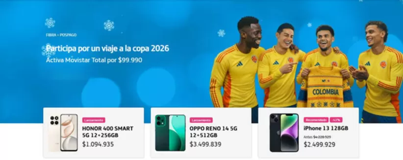 Catálogo Movistar en Pasto | Participa por un viaje a la copa 2026 Activa Movistar Total por $99.990 | 2025-12-16T00:00:00.000Z - 2025-12-31T00:00:00.000Z