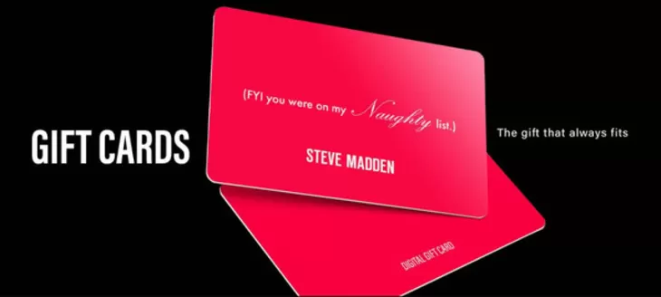 Catálogo Steve Madden | Gift Cards | 2025-12-17T00:00:00.000Z - 2025-12-31T00:00:00.000Z