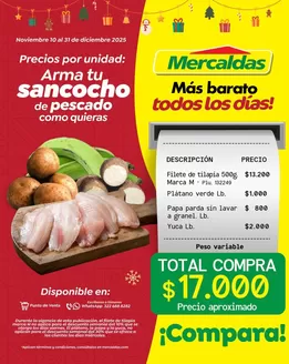 Catálogo Mercaldas en Guarne | Ofertas para cazadores de gangas | 2025-11-10T00:00:00.000Z - 2025-12-31T00:00:00.000Z