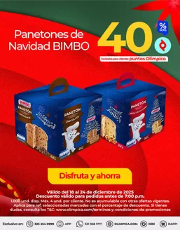 Catálogo Olímpica en Bogotá | Gangas exclusivas | 2025-12-18T00:00:00.000Z - 2025-12-24T00:00:00.000Z