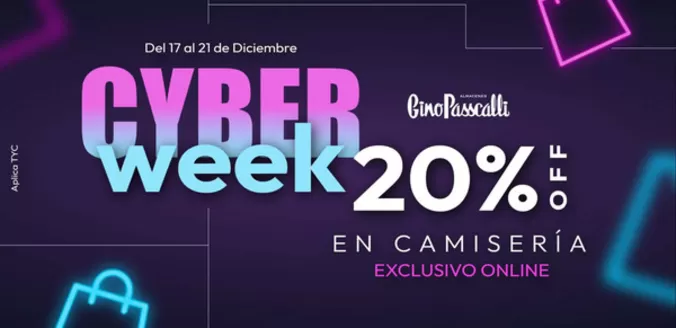 Catálogo Gino Passcalli en Ubaté | Cyber Week 20% DTO | 2025-12-18T00:00:00.000Z - 2025-12-21T00:00:00.000Z
