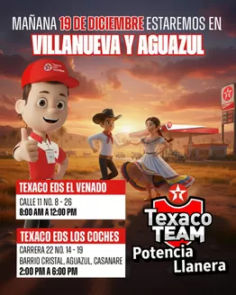 Catálogo Texaco con Techron en Fundación | Prepárate para llevarte premios exclusivos de la marce | 2025-12-19T00:00:00.000Z - 2025-12-19T00:00:00.000Z