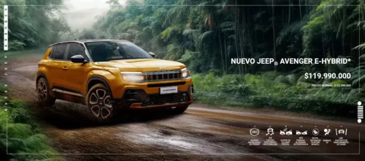 Catálogo Jeep en Riohacha | Nuevo Jepp Avenger E-Hybrid $119.990.000 | 2025-12-19T00:00:00.000Z - 2025-12-31T00:00:00.000Z