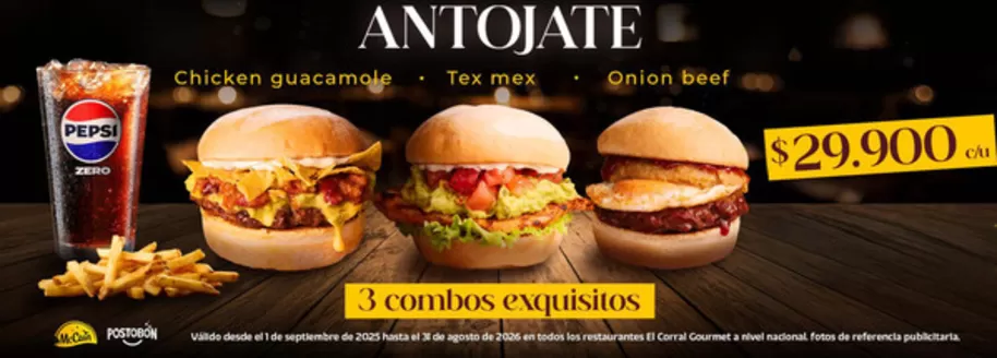 Catálogo El Corral | $29.900 3 combos exquisitos | 2025-12-24T00:00:00.000Z - 2026-08-31T00:00:00.000Z