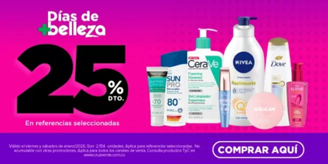 Catálogo Cruz verde en Neiva | Ofertas especiales para ti | 2026-01-01T00:00:00.000Z - 2026-01-31T00:00:00.000Z