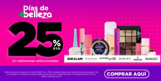 Catálogo Cruz verde en Neiva | Ofertas principales y descuentos | 2026-01-01T00:00:00.000Z - 2026-01-31T00:00:00.000Z