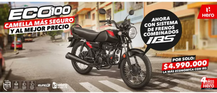 Catálogo Hero Motos en Marinilla | ECO100 por solo: $4.900.000 las mas Economica con IBS | 2026-01-09T00:00:00.000Z - 2026-01-31T00:00:00.000Z
