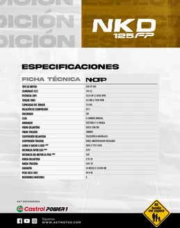 Catálogo AKT en Barbosa | Ficha Tenica NKD125FP | 2026-01-09T00:00:00.000Z - 2026-12-31T00:00:00.000Z