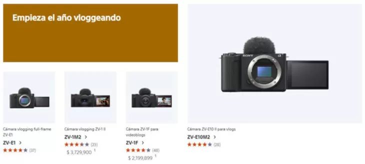 Catálogo Sony en Bogotá | Empieza el año vlogueando | 2026-01-12T00:00:00.000Z - 2026-01-31T00:00:00.000Z
