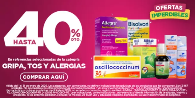 Catálogo Cruz verde en Neiva | Promociones actuales | 2026-01-01T00:00:00.000Z - 2026-01-31T00:00:00.000Z