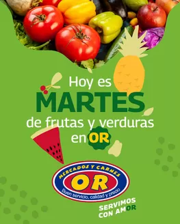 Catálogo Mercados OR en Palmira | Todos los martes encuentra frutas y verduras con descuentos especiales | 2026-01-14T00:00:00.000Z - 2026-01-27T00:00:00.000Z
