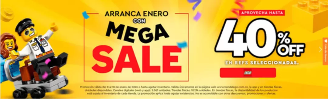 Catálogo LEGO en Armenia | Mega Sale 40% OFF | 2026-01-15T00:00:00.000Z - 2026-01-18T00:00:00.000Z